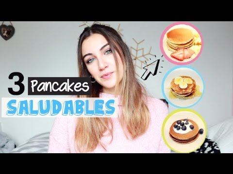 3 RECETAS DE PANCAKES SALUDABLES! || Paulabrookie
