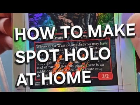 How I make Spot Holo cards at home