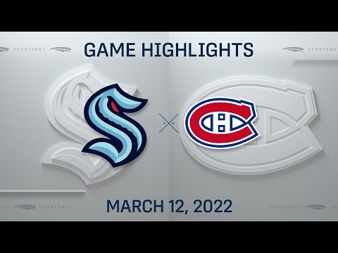 NHL Highlights | Kraken vs. Canadiens - Mar 12, 2022