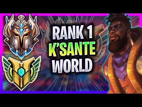 RANK 1 K'SANTE IN THE WORLD! | RANK 1 K'SANTE MID GAMEPLAY | RANK 1 K'SANTE GUIDE
