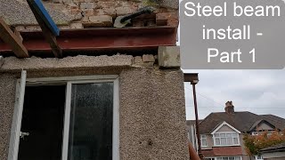 Steel beam install part 1