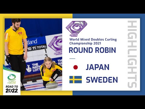 Highlights of Japan v Sweden - Round robin - World Mixed Doubles Curling Championship 2021