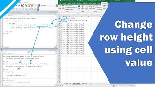 Excel Tutorial: Use VBA to instantly change row height based on value entered in worksheet cell