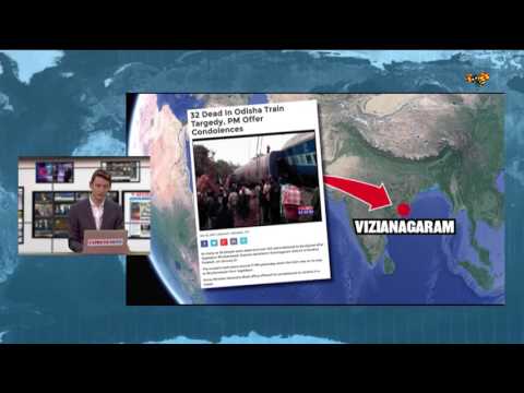 Många döda efter tåg spårade ur i Indien