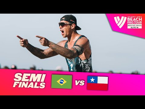 Evandro/Arthur vs. Grimalt M./Grimalt E. - Semi Final Highlights | Newport Beach 2025 #BeachProTour