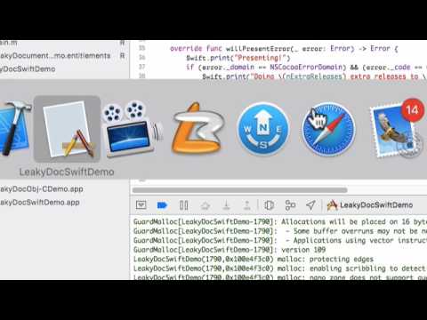 macOS 10.12, 10.13 : Leak in NSDocument