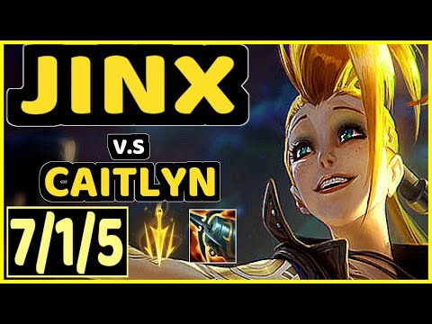 PBO (JINX) vs CAITLYN - 7/1/5 KDA BOTTOM ADC GAMEPLAY - BR Ranked MASTER