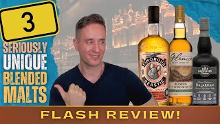 Who says blended malts are BORING? | Timorous Beastie 18, Ben Nevis Glencoe 8, Dalaruan FLASH REVIEW