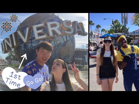 Korean Boyfriend's first time @  Universal Studios in Orlando! | 국제커플 AKA의 올랜도 유니버셜 스튜디오 방문!