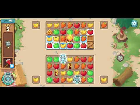 We Bare Bears Match3 Repairs Level 130 - No Boosters