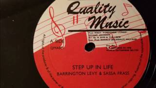 Barrington Levy and Sassafrass - Step Up In Life - Quality Music 12" w/ Version