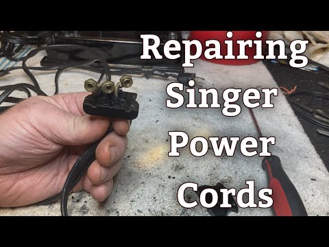 Singer Featherweight 221 Power Cord Repair