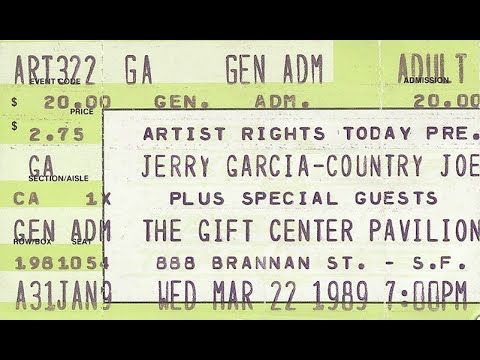 Country Joe McDonald and Jerry Garcia 03.22.1989 San Francisco, CA AUD