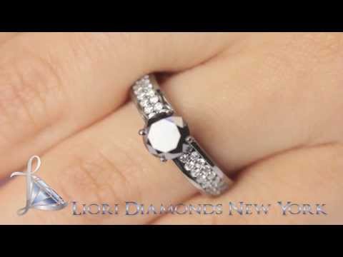 BDR-SOLD-063 - 1.98 Carat Certified Natural Black Diamond Engagement Ring 14k Black Gold