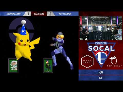 Fight For SoCal 3 - MegaXmas / ARMY (Green) VS NUT / KL3SHIKUH (Blue) - SSBM - Losers Finals