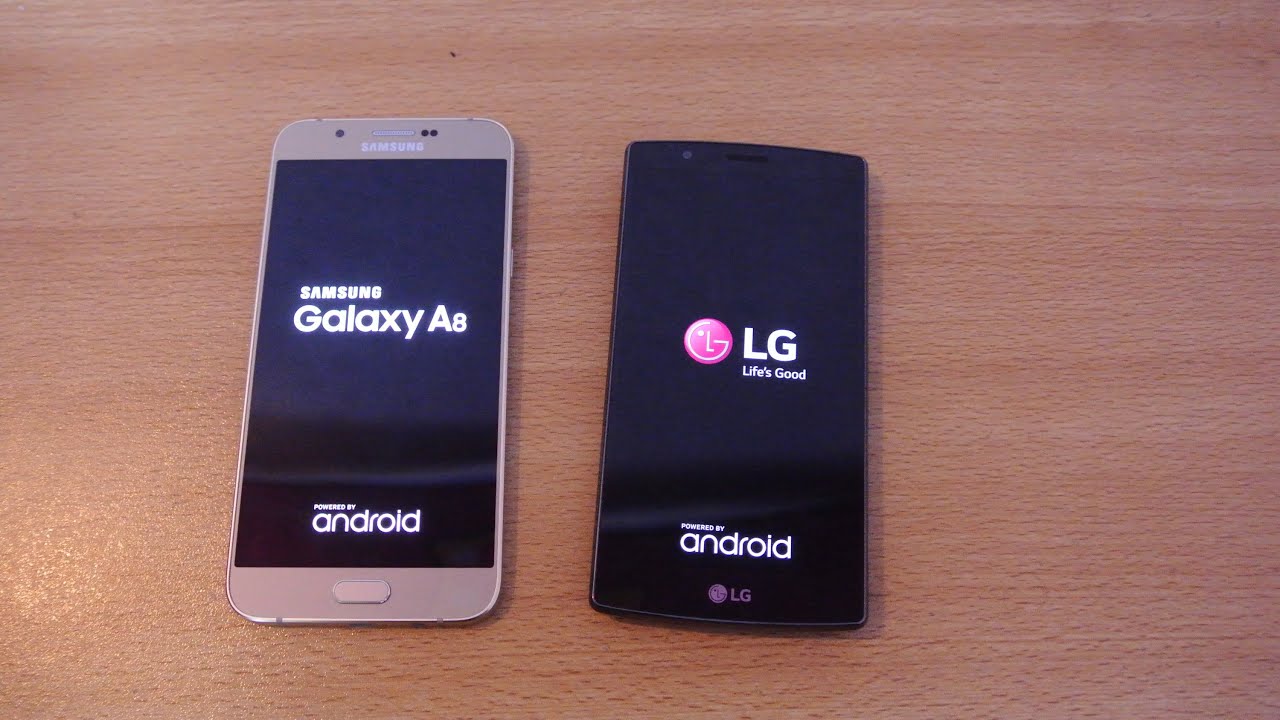 Samsung Galaxy A8 vs LG G4 - Speed Test HD