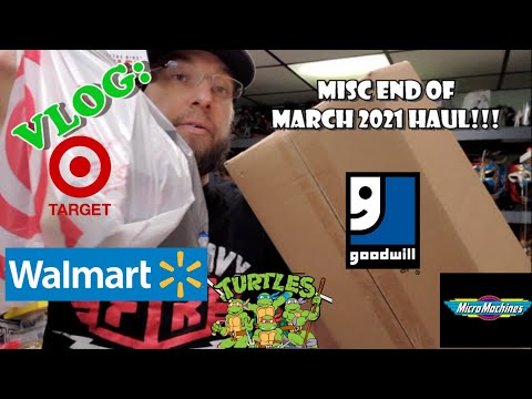 End of March 2021 Haul!!! TMNT, WWE, Micro Machines, Star Wars!