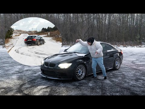 First Snow Drive in My BMW E92 M3! - On Summer Tires 🤦‍♂️