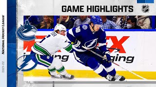 Canucks @ Lightning 1/13/22 | NHL Highlights by NHL