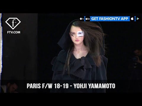 Yohji Yamamoto Tribute to Azzedine Alaia Paris Fashion Week Fall/Winter 18-19 | FashionTV | FTV