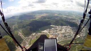 preview picture of video 'Paragliding-Holý vrch (Horná Súča)-Dobrá Niva (97km) 10.05.14'