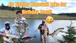 Fly Fishing Hopewell Lake for Birthday Trout! #rainbowtrout #brooktrout