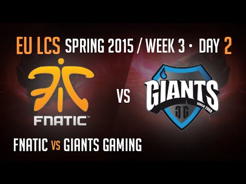 Fnatic vs Giants (Highlights) | S5 EU LCS Week 3 Day 2 Game 1 | FNC vs GIA W3D2G1 Spring 2015