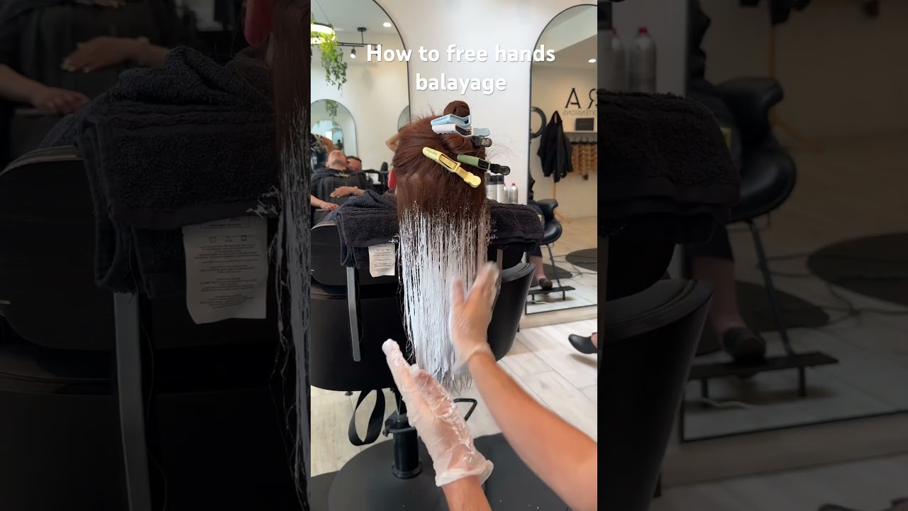 Free hands balayage tutorial