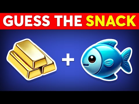 Guess the SNACK & JUNK FOOD by Emoji? 🍟🍔 Emoji Quiz Challenge 2025
