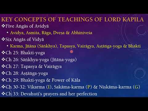 SB 3.25-32 (300822) - Summary of the Teachings of Lord Kapila (Karma, Jnana, Yoga and Bhakti)