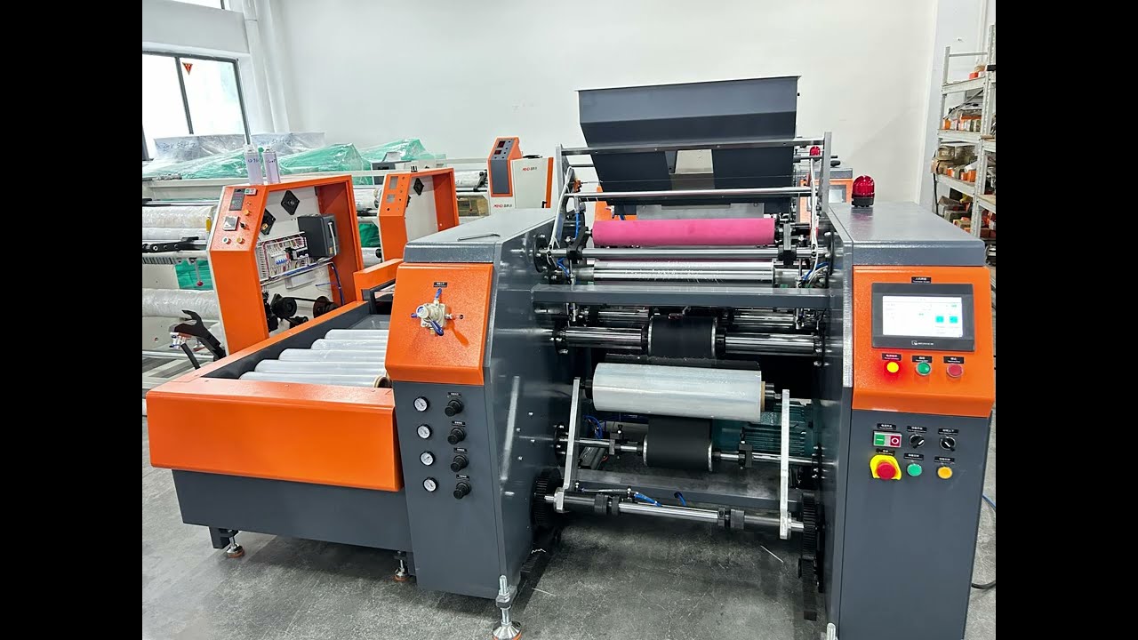 XHD-500 Automatic stretch film rewinder machine,stretch cling film rewinding machine high speed 