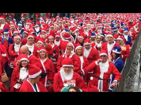 شاهد سباق سانتا بابا نويل يجذب المزيد من الفضوليين في ليفربول …