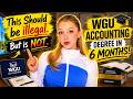 How to Finish a WGU Accounting Degree in 6 Months: Timestamps Breakdown