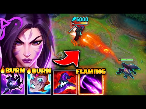 Kai'Sa but I fire burning missiles that melt anything it touches (SECRET BURN BUILD)