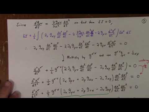 General Relativity: Lecture 15: variational calculus and geodesics