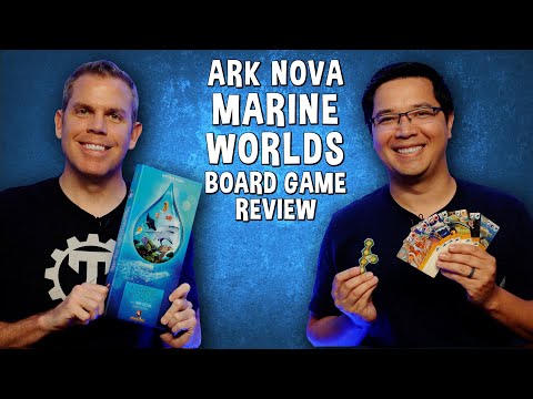 Review of Ark Nova Marine Worlds Expansion - Zoo Aquarium Board Game