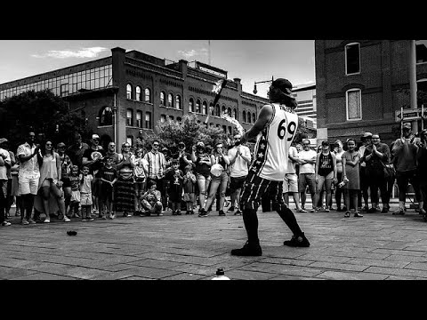 Sam Malcolm's Hilarious Fire Juggling Show at Queen Victoria Market