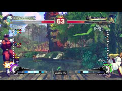 ColinG_999 [Vega] Vs ICE_MAN_213 [M.Bison] SSF4 AE Online Ranked Matches - PSN
