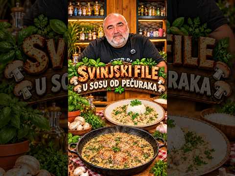 Svinjski file u sosu od pečuraka https://youtu.be/-fTa1Gd_1-0 #kuvajtesamikijem