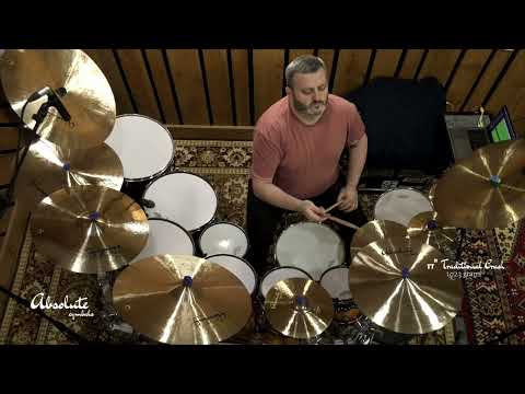 17" Absolute Cymbals Traditional Crash - 1023 grams (Made in Turkey)