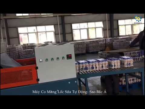 Video Máy Co Màng Lốc Chai Sữa Tự Động