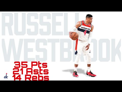Russell Westbrook 35 points triple double highlights vs Pacers