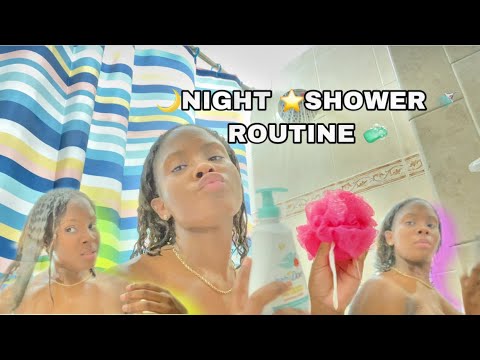 NIGHT SHOWER ROUTINE 🌊🥰 