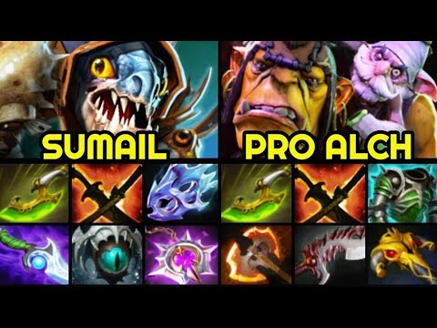 SUMAIL Slark Intense Game vs Raid Boss Alchemist — Swift Blink vs Swift Blink 7.28 Dota 2