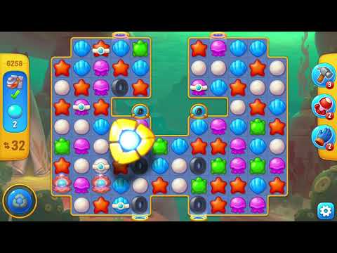 [FISHDOM Walkthrough] Level 6258 (Qua màn - Fishdom)