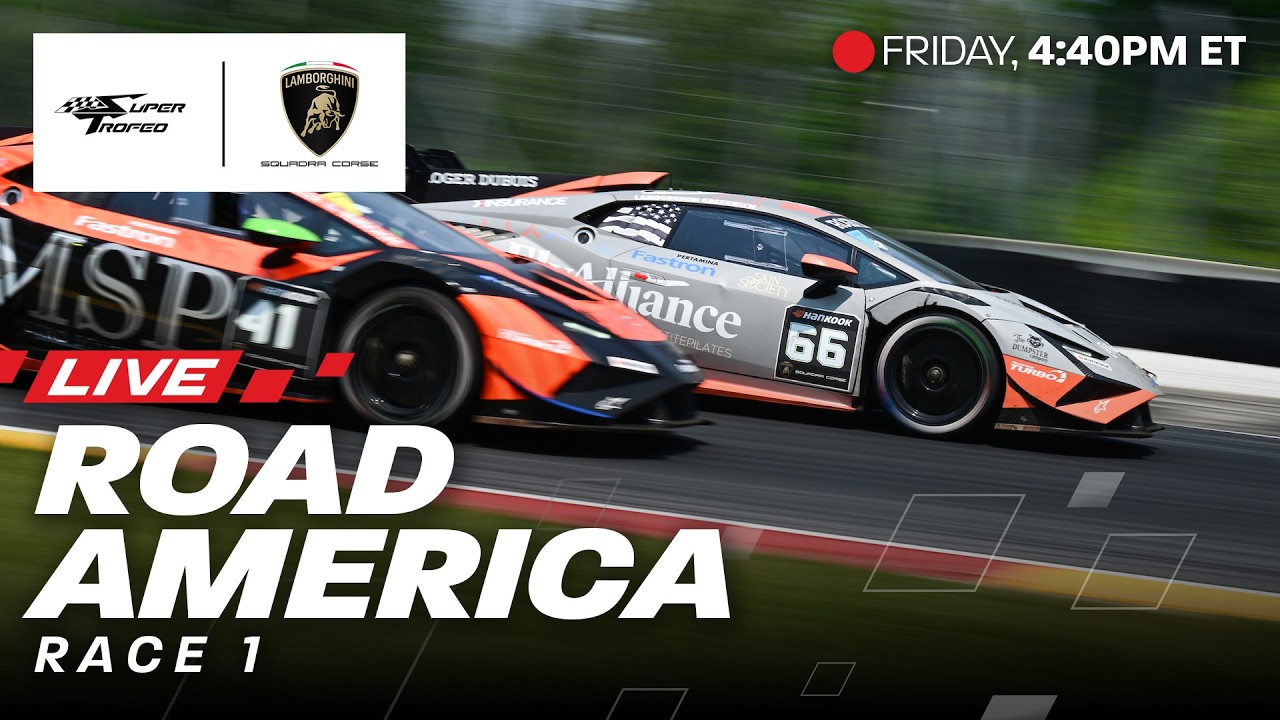 2026 Lamborghini Super Trofeo at Road America | Race 1 | Elkhart Lake, WI