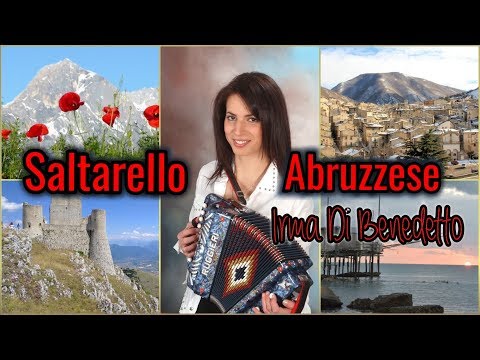 SALTARELLO ABRUZZESE (immagini musicali Abruzzo) IRMA DI BENEDETTO - Organetto Abruzzese Accordion
