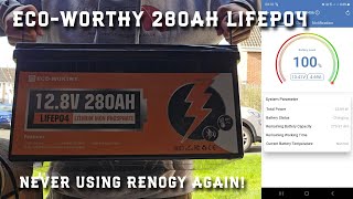Eco-Worthy 280ah Lifepo4 Battery with Bluetooth - INITIAL TESTS AND INSTAL - NO MORE RENOGY FOR ME?