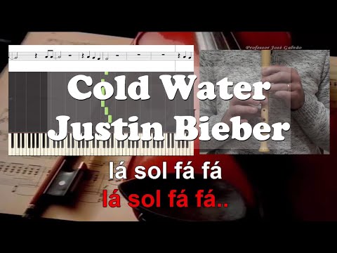 Cold Water Major Lazer ft Justin Bieber Educacao Musical Jose Galvao Notas Flauta