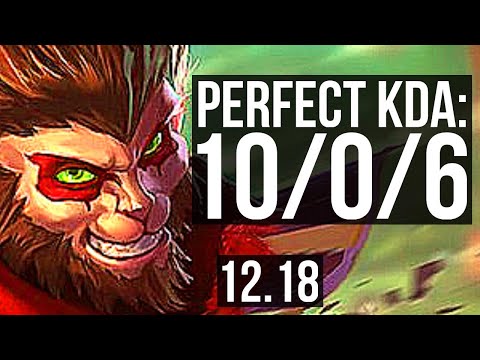 WUKONG vs KENNEN (TOP) | 10/0/6, 4.3M mastery, 1100+ games, Legendary | EUW Master | 12.18